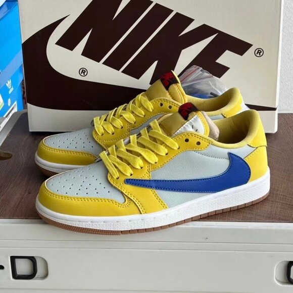 Travis Scott x Air Jordan 1 Low OG \'Canary Yellow\'